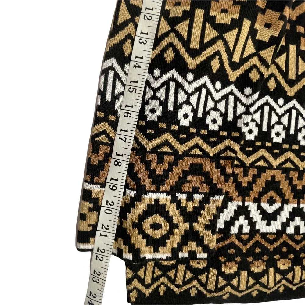 Ruby‎ Rd Cardigan Sweater Womens1X Open Front Southwest Brown USA-Made